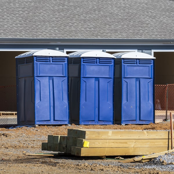 is there a specific order in which to place multiple portable restrooms in De Armanville Alabama